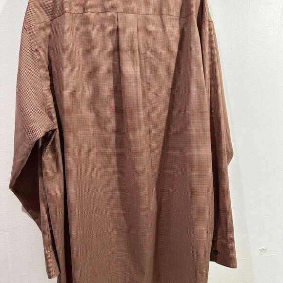 Duluth Trading Co Mens Button Down Red Orange Houndstooth‎ Print Long Sleeve XXL - Picture 9 of 9